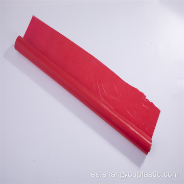 Película roja PEVA / PE de alta calidad para mantel